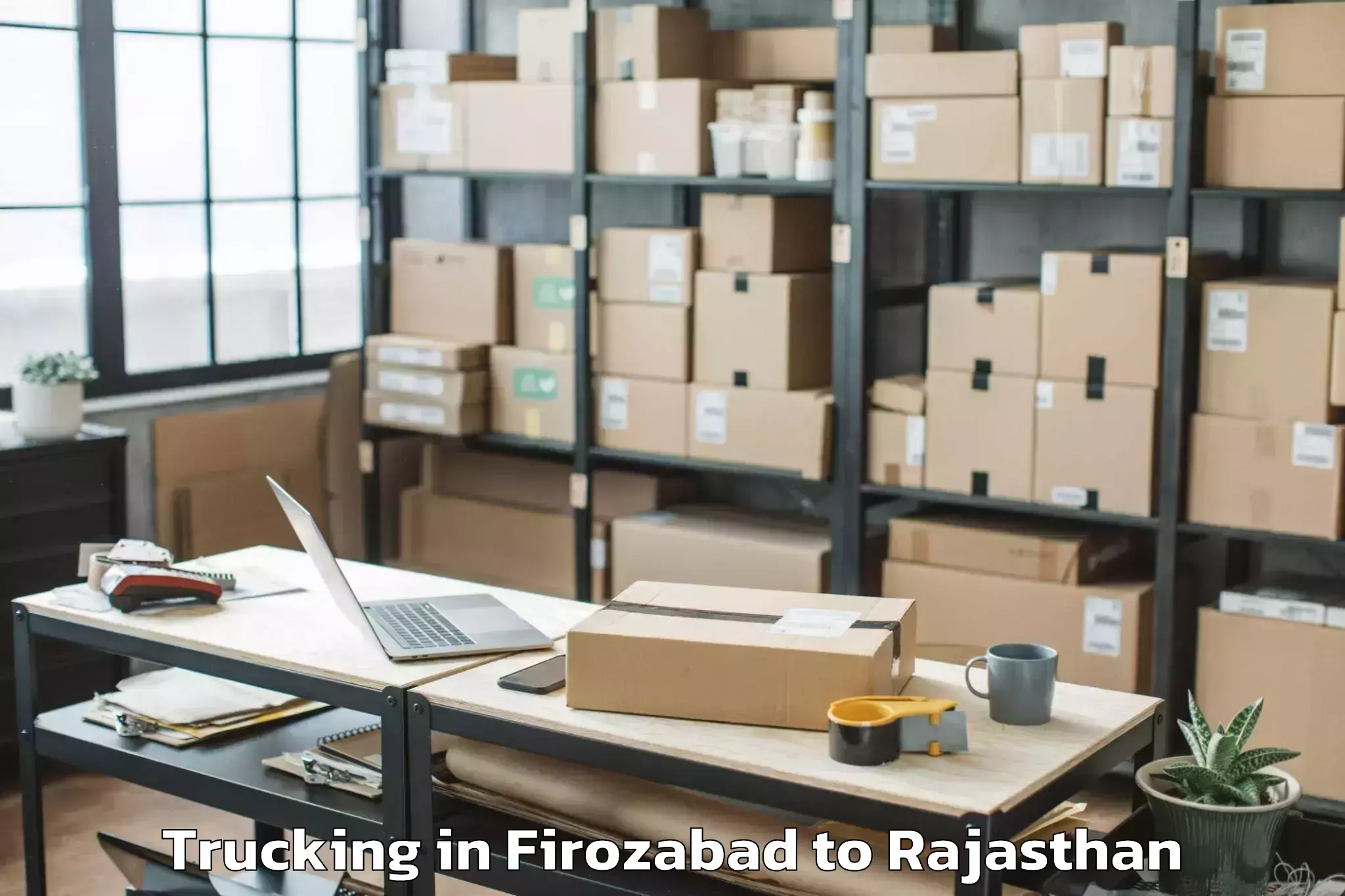 Hassle-Free Firozabad to Padampur Sri Ganganagar Trucking